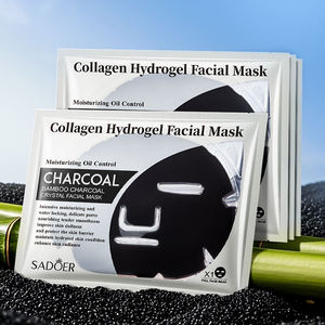 Masque facial hydratant au charbon de bambou et au <span class=keywords><strong>collagène</strong></span> SADOER, produits de soin de la <span class=keywords><strong>peau</strong></span>, améliore la sécheresse et les dommages cutanés - Product Image 3
