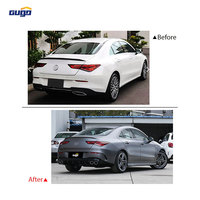 Nuevo Kit de Carrocería GUGO para MERCEDES-BENZ Clase CLA W118 2020-2023, Parachoques Delantero/Trasero, Actualización CLA 45 AMG, Ajuste Universal, Cromado ABS