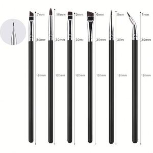 Ulikeke Nuevo Set de Brochas Ultra Finas para Delineador de Labios y Cejas con Punta Fina y Ángulo Plano, Marca Privada con Tu Logotipo - Product Image 2