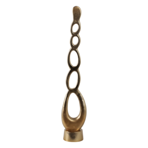 Scultura Astratta Moderna in Alluminio, Oggetto Decorativo, Statuetta per Soggiorno, Ufficio, Esposizione su Scaffale - Product Image 4