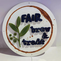 Boîte à lettres ronde personnalisée, enseigne 3D en acrylique, logo de nom, boîtes lumineuses publicitaires, enseigne