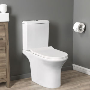 Fluor Une Pièce Murale Sans Monture En Céramique Moderne Sanitaire Allongé P-Trap Cuvette De Toilette À Fermeture Lente pour Salles De Bains <span class=keywords><strong>WC</strong></span> - Product Image 6