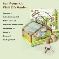 Kit de Cultivo de Plantas y Hierbas, Kit de Inicio de Jardín Bonsái Natural DIY, Sistema de Riego Automático con Orificio de Drenaje, Plástico Ecológico con Recubrimiento en Polvo