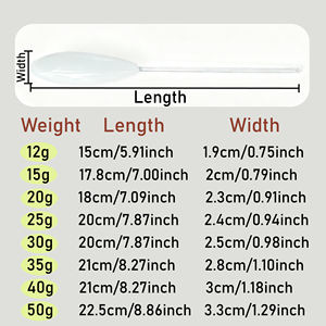 Flotador <span class=keywords><strong>de</strong></span> <span class=keywords><strong>Pesca</strong></span> Acrílico Bombard, Hundimiento Ascendente/Descendente, Señuelo para <span class=keywords><strong>Pesca</strong></span> <span class=keywords><strong>de</strong></span> Trucha, Lubina y <span class=keywords><strong>Mar</strong></span>, 12g 15g 20g 25g 30g 35g 40g 50g - Product Image 3