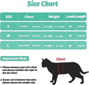 Set <span class=keywords><strong>Harness</strong></span> dan Tali Kekang Kucing-<span class=keywords><strong>Harness</strong></span> Rompi Kucing Anti Jalan Keluar untuk Kucing Kecil Sedang Besar. - Product Image 3