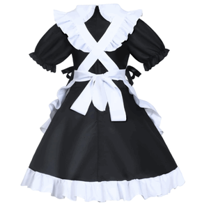 Robe de demoiselle d'honneur japonaise noire de haute qualité, style lolita, costume de cosplay d'anime pour enfants, Amine - Product Image 3