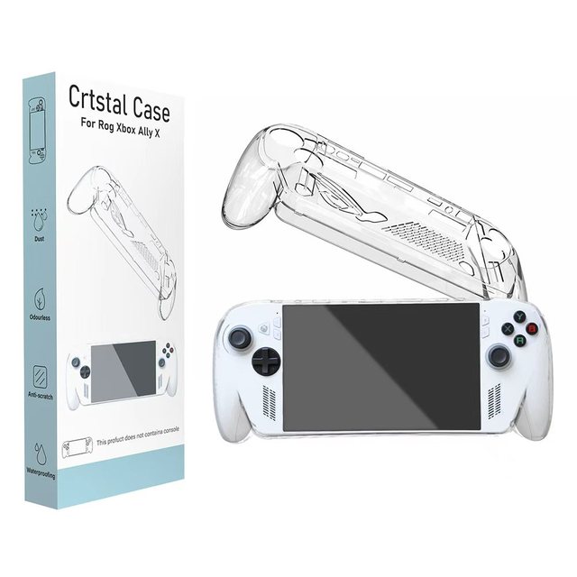 PC Hard Protective Shell Case for ROG Xbox Ally X Handheld Console Crystal Transparent Cover Skin