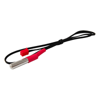 Sonde NTC de réfrigérateur QCZH 5K-100K avec boîtier en acier inoxydable, câble de 1000 mm, temps de réponse de 15 s, mesure de température de 125°C avec une précision de 1%-5%