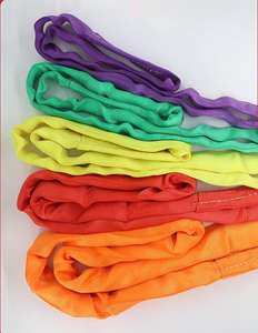 クレーンのリギングおよびリフティングスリング用のポリエステル製ヘビーデューティーラウンドスリングストラップ - Product Image 2