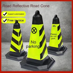 주차 없음 반사 등급 3m 교통 콘 내후성 도로 안전 바리케이드 Shenghebao 모델 A08 아이스크림 경고 - Product Image 3