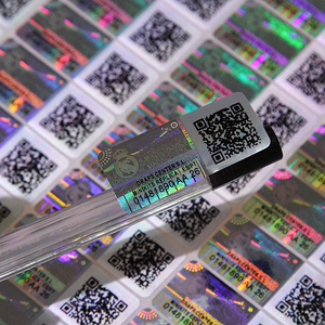 Autocollants adhésifs holographiques 3D personnalisés anti-contrefaçon pour médicaments, préservatifs, pilules et gouttes pour les yeux - Product Image 5