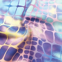 Tissu de maillot de bain en polyester et élasthanne UPF50, imprimé numérique personnalisé léopard et serpent, matière extensible anti-UV
