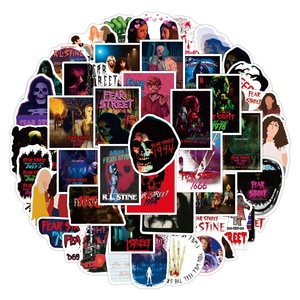 50 pièces <span class=keywords><strong>Film</strong></span> <span class=keywords><strong>d</strong></span>'<span class=keywords><strong>horreur</strong></span> de rue, autocollants TV pour tendance, Skateboard, vélo, voiture, bagages, bouteilles <span class=keywords><strong>d</strong></span>'ordinateur portable, autocollant personnalisé en vinyle - Product Image 2