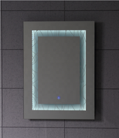 Miroirs de salle de bain LED intelligents rectangulaires modernes IP44 avec éclairage arrière et interrupteur tactile pour maquillage – Offre Spéciale