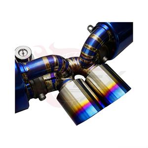 Ensemble de silencieux Valvetronic en titane bleu anodisé soudé avec précision par Vortex, avec moteur servo pour Porsche 911 991 GT3 Tuning - Product Image 6