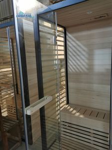 Usine de Guangzhou, prix bon marché, sauna intérieur <span class=keywords><strong>2</strong></span> <span class=keywords><strong>personnes</strong></span>, poêle Harvia, chauffage de luxe, sauna à vapeur sèche, haute qualité - Product Image 5