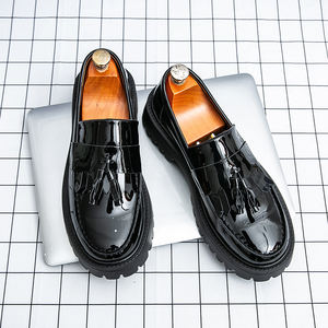 รองเท้าโลฟเฟอร์แบบสวมพื้นหนา สไตล์ลำลองอังกฤษ สำหรับวัยรุ่น เหมาะสำหรับใส่ทำงานและทุกโอกาส ทุกฤดูกาล - Product Image 3