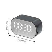 Enceinte Bluetooth sans fil avec double réveil, son stéréo HIFI, haut-parleur extérieur à basses profondes avec fonction carte TF et radio FM