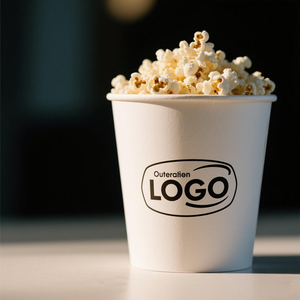 Wegwerp Waterdichte Food Grade Milieuvriendelijke Papieren Emmer Voor Gebakken Kip Afhaalbare Bedrukte Deksels Enkele Muur Iso Gecertificeerd - Product Image 2