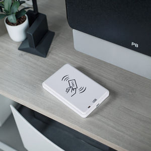 데스크탑 휴대용 ID 카드 리더 <span class=keywords><strong>RFID</strong></span> USB 5V ISO15693 ISO14443A 13.56MHZ 액세스 제어 카드 리더 라이터 인벤토리 라이브러리 용 - Product Image 1