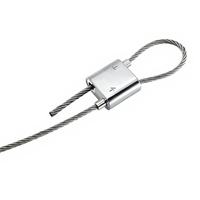 YUYANG Kit de suspension avec pince à câble réglable en acier inoxydable en forme d'anneau à double verrouillage pour usage extérieur
