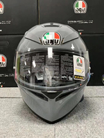 Casque de moto intégral AG* ABS avec double visière anti-buée, fermeture rapide, certifié DOT, doublure en coton toutes saisons
