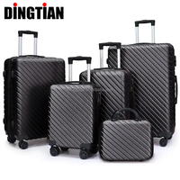 Sac à bagages rigide ABS avec LOGO de marque, Valise de transport, sacs de voyage, Valise de qualité supérieure, 5 en 1