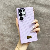 Étui de téléphone de luxe pour fille avec strass brillants pour Samsung Galaxy S25 Ultra S24 S23 FE S22 S21 Plus A55 ZFLIP 6 Housse de haute qualité