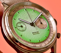 Montres mécaniques en acier étanches avec chronomètre et calendrier, design d'usine et personnalisation par lots, pour marque privée