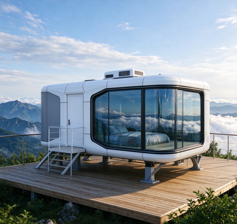 Portable Modular Prefab Cabin House for Backyard Guest Room and Holiday ...