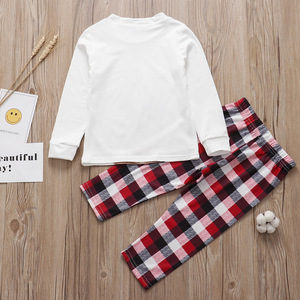 Conjunto de Pijamas de Natal Personalizados para Família com Design de Cervo Fofo, Cintura Elástica, Roupas de Dormir Respiráveis em Algodão e Spandex para Adultos e Crianças - Product Image 3