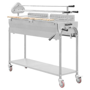 Parrilla portátil para exteriores, <span class=keywords><strong>asador</strong></span> <span class=keywords><strong>de</strong></span> barbacoa ahorrador <span class=keywords><strong>de</strong></span> energía con <span class=keywords><strong>cadena</strong></span> <span class=keywords><strong>de</strong></span> motor, parrillas giratorias para barbacoa <span class=keywords><strong>de</strong></span> carbón - Product Image 1