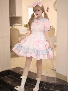 Robe de femme de chambre japonaise Lolita pour fille douce COS Anime Honey <span class=keywords><strong>Cafe</strong></span> Cute Uniform Set - Product Image 2