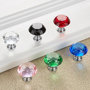Furniture Kitchen Crystal <b>Drawer</b> Handles Glass Door Knobs Crystal Cabinet Knobs - Product Image 3