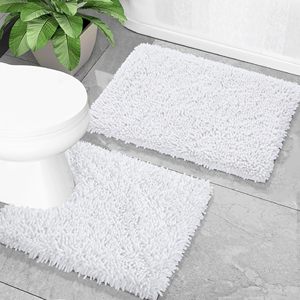 Tapis de sol de douche personnalisé, tapis de salle de bain antidérapant en microfibre absorbante, tapis de bain en chenille pour hammam - Product Image 5