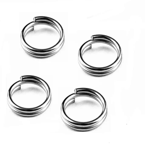 Anneaux fendus en acier inoxydable pour appâts à manivelle de <span class=keywords><strong>carpe</strong></span> leurres durs émerillons bon marché pour leurres vierges - Product Image 1