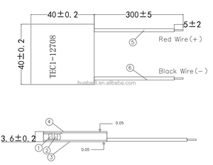 TEC1-12708 12V Peltier mô-đun làm mát điều hòa không khí nước Tec lạnh di động Kit yếu tố tản nhiệt nhiệt điện Cooler - Product Image 2