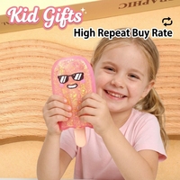 Nouvelle Arrivée : Jouets en Peluche Série Crème Glacée Poudre d'Or, Jouets Anti-Stress à Rebond Lent, Jouets à Presser en Forme de Crème Glacée