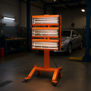 Lámpara Infrarroja de 3300W con Cuerpo Metálico, Luces IR para Aplicaciones de Calentamiento de Carrocerías de Automóviles - Product Image 2