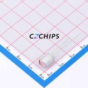 ตัวเก็บประจุแบบแข็ง H2101M035C080RL แบบ Through-hole (THT), ขนาด D6.3xL8 มม. 100uF 20% 35V โพลีเมอร์ - Product Image 1