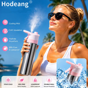 Nouvelle Bouteille d'Eau en Acier Inoxydable 2026 avec Pulvérisateur, Bouteille Isotherme Personnalisée pour le Sport, la Gym et le Camping - Product Image 1