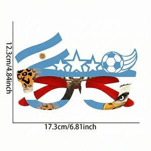 Gafas de Sol con Diseño de <span class=keywords><strong>Bandera</strong></span> Nacional para el Mundial de Fútbol 2026, Novedad en Venta al por Mayor, Gafas para Fanáticos - Product Image 5