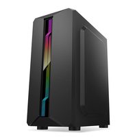 Boîtier de jeu pour ordinateur de bureau ATX RGB en verre trempé de type Mid Tower fabriqué en Chine