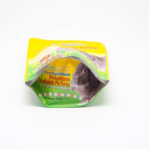 Emballage alimentaire pour animaux de compagnie Fermeture éclair Mylar Fond plat Pochette debout Pedigree Chien Chinchilla Lapin Hamster Cochon d'Inde Granulés Sacs alimentaires - Product Image 2