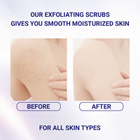 Scrub Pengelupas Kulit Blueberry dengan Shea Butter dan Minyak Esensial yang Menutrisi, Menghaluskan dan Melembutkan Kulit