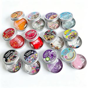 Ocean Crystal <b>Slime</b> Putty <b>Toy</b> Mermaid Blue Glitter Shell Charm Sensory Fidget Party Supplies Wholesale Tin Gift - Product Image 1