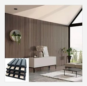 Panel Acústico de Listones de Madera, 21 mm de Grosor, 240 x 60 cm, Panel de Pared Absorbente de Sonido, Madera Maciza MDF - Product Image 5