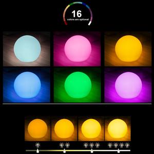 Étanche IP68 16 couleurs changeantes lumière LED ornements de jardin suspendus avec télécommande à intensité variable <span class=keywords><strong>boule</strong></span> LED - Product Image 3