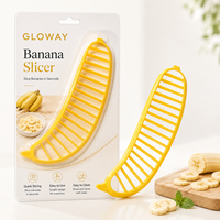 Handmatige bananen snijder, snelle en gelijkmatige bananen snijtool, fruit snijder, keuken gadget voor salades, snacks en desserts