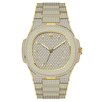 Relojes de Lujo para Hombre con Diamantes VVS Iced Out de Alta Calidad al por Mayor, Estilo Hip Hop, con Moissanita VVS1